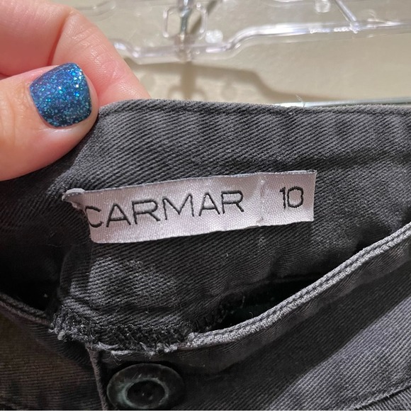 LF Carmar Distressed Cargo Pants Faded Black Size 10 - Picture 10 of 10